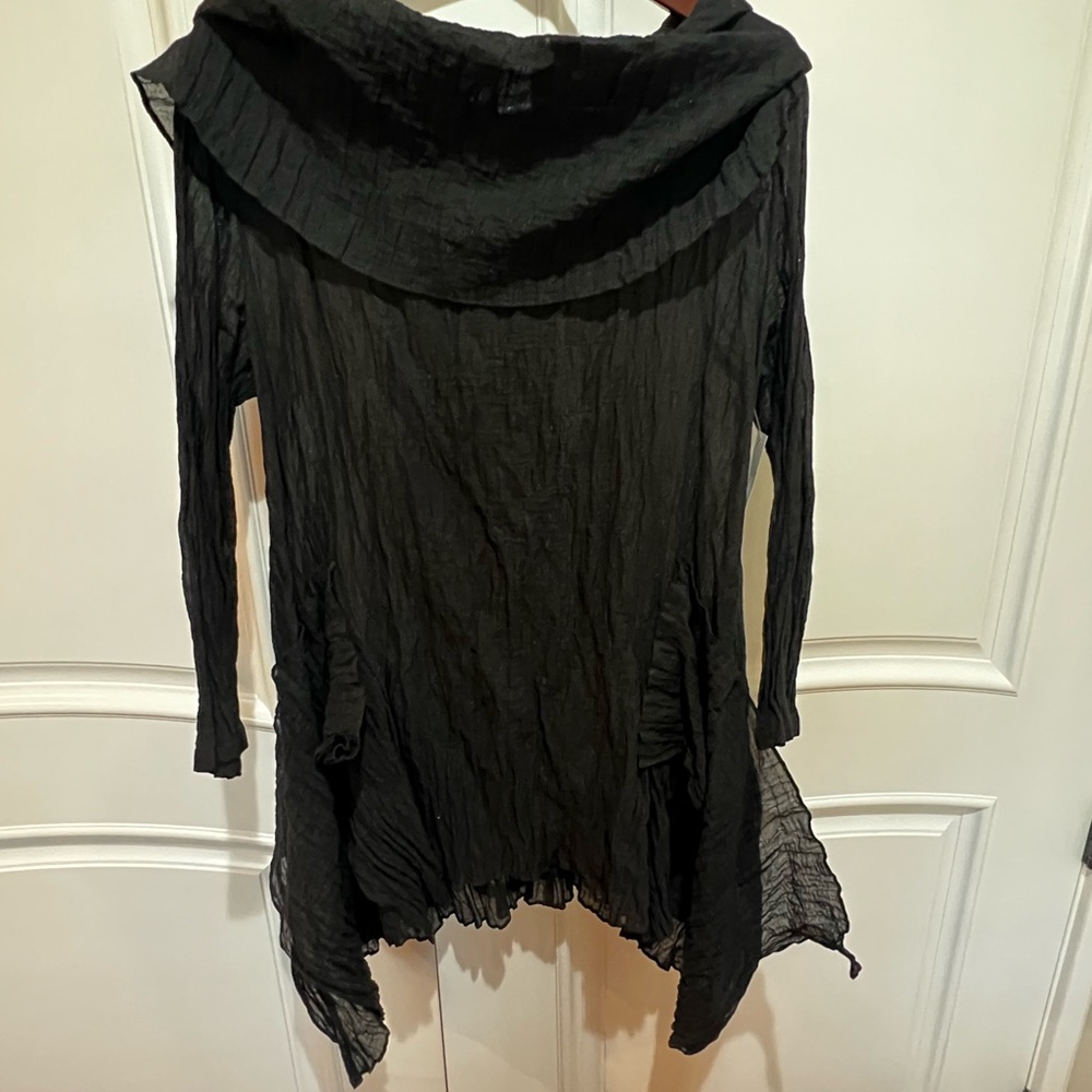 Igor Dobranic Black Cotton Inox Tunic Size 6-8